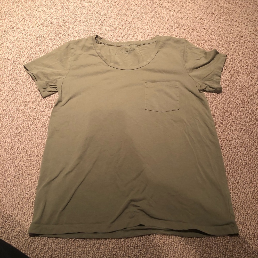 J.Crew Garment Dyed Tee With Pocket